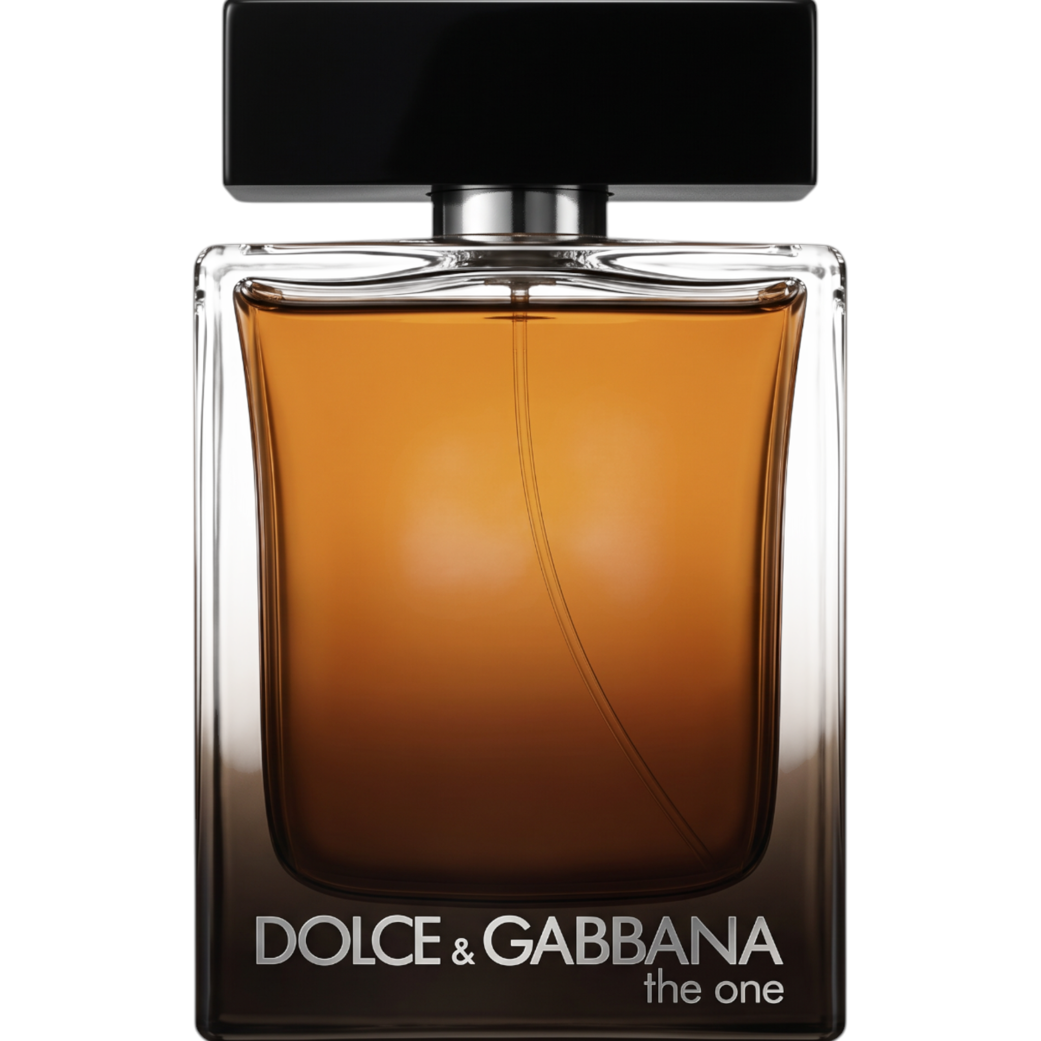 Palette 21 Dolce & Gabbana The One for Men Eau de Parfum spray bottle with amber liquid and black cap