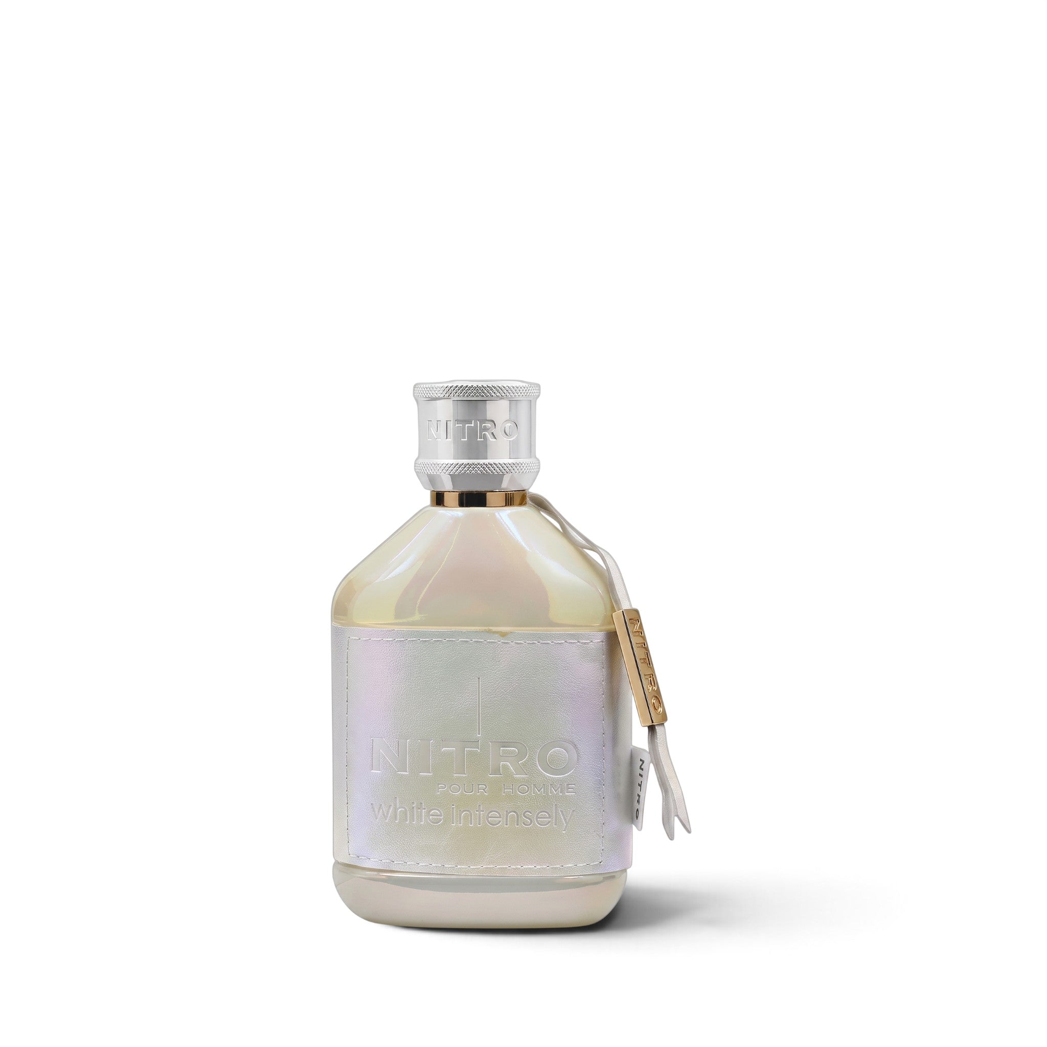 Palette 21 Dumont White Intensely Eau de Parfum 100ml bottle with iridescent finish and silver cap