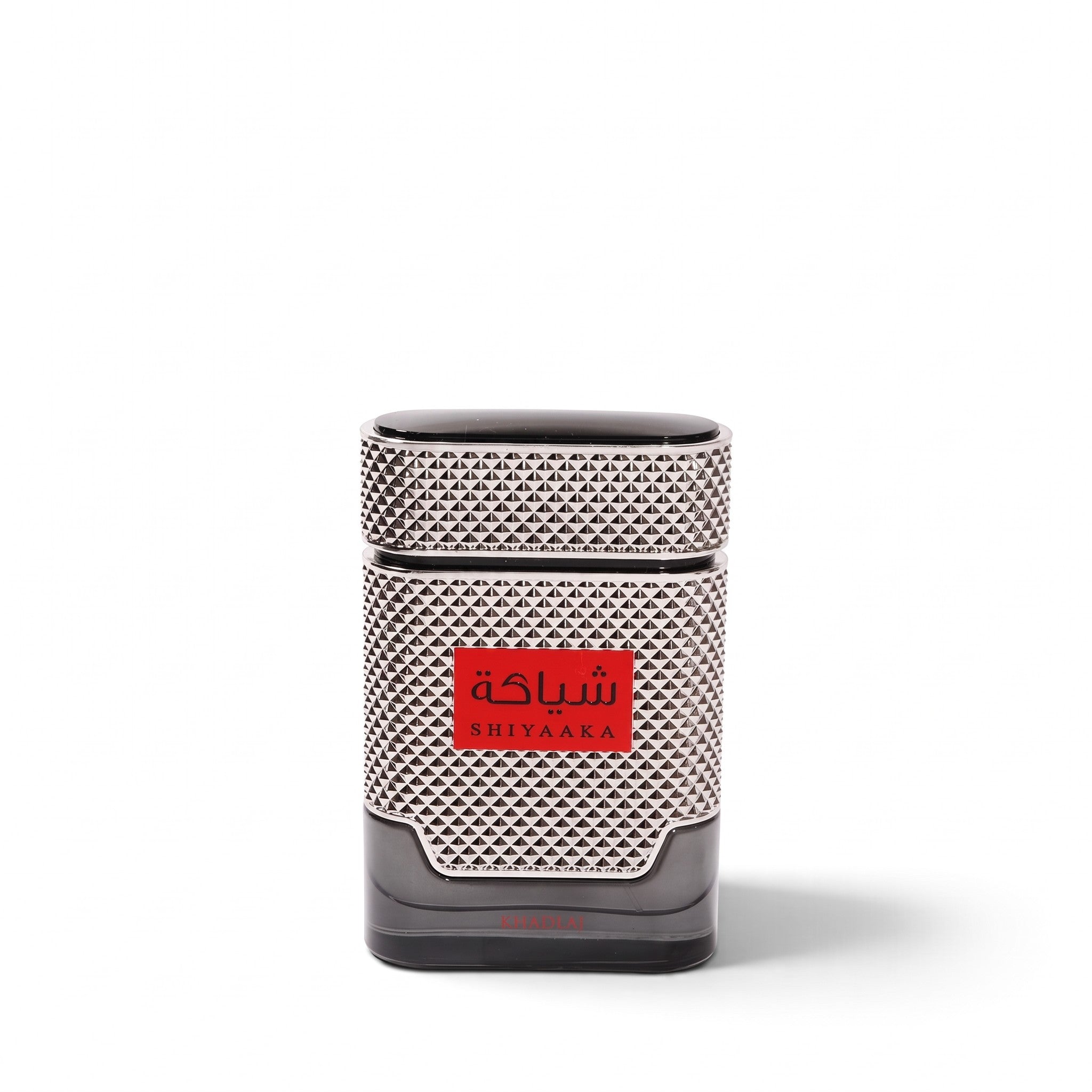 Khadlaj Shiyaaka Eau de Parfum 100ml bottle with metallic red label for men