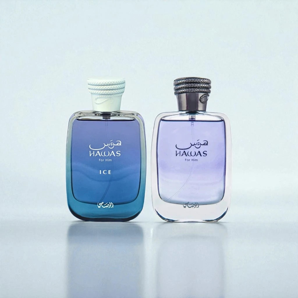 Rasasi Perfumes Hawas Men 3.4oz 100ml & Hawas Ice Men 3.4oz 100ml