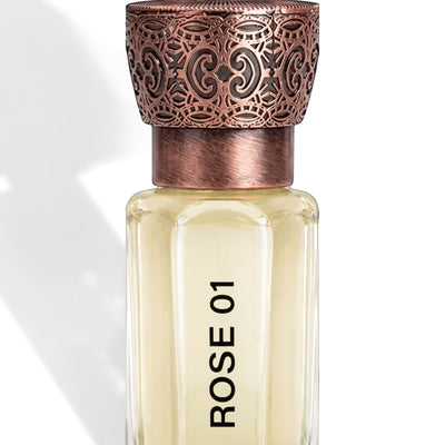 Swiss Arabian Rose 01 rose perfume oil for women, 12ml alcohol-free attar bottle