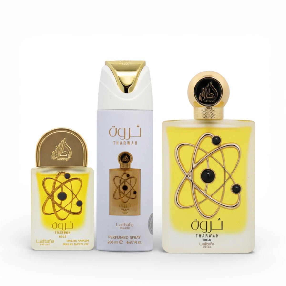 Tharwah Gold Giftset Fragarances
