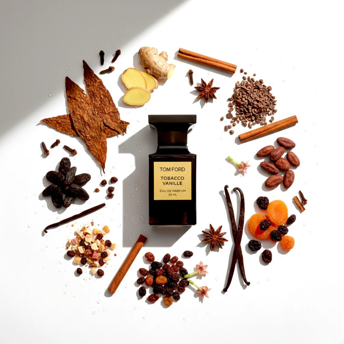 Tom Ford Tobacco Vanille perfume with tobacco leaf vanilla and warm spicy notes